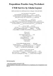 English Worksheet: songs worksheets