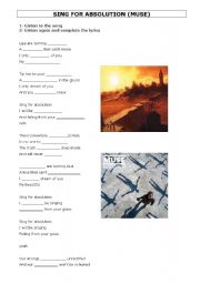 English worksheet: Sing for Absolution by Muse