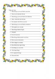 English worksheet: VOCABULARY