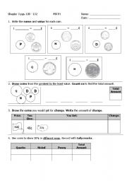 English worksheet: Money