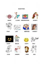 English worksheet: ADJECTIVES