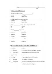 English Worksheet: Test