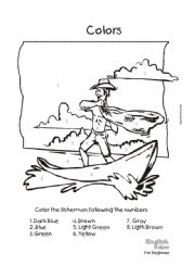 English worksheet: Fisherman