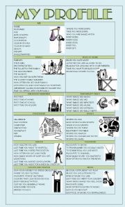 English Worksheet: MY PROFILE