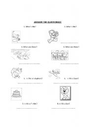 English Worksheet: WHAT`S THIS? WHAT ARE THESE? IS THIS ...?