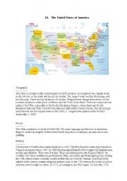 English Worksheet: The United States of America