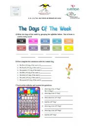 days of the week