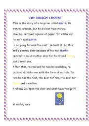 English worksheet: Merlins house