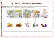 English Worksheet: Simple past vs. present perfect