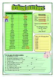 Ordinal numbers