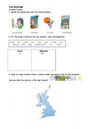 English worksheet: The weather