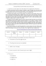 English Worksheet: Visiting Malta