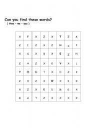 English worksheet: crosswords