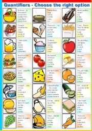 QUANTIFIERS - MULTIPLE CHOICE (B&W VERSION AND KEY INCLUDED)