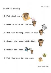 English Worksheet: Plant a Turnip TPR