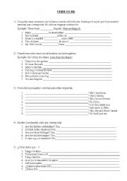 English Worksheet: VERB TO BE