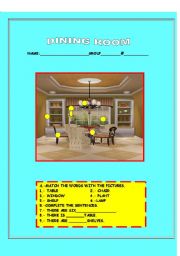 English worksheet: LIVING ROOM