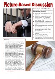 English Worksheet: Picture-Based Discussion (33): Crime and Justice