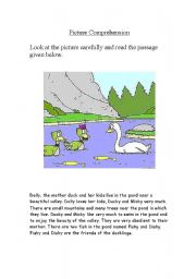 English Worksheet: Picture comprehension