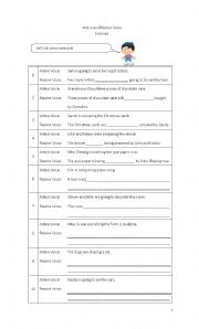 English Worksheet: Revision On Active and Passive Voice