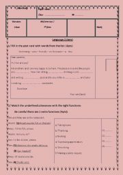 7th form Mid-term test 2