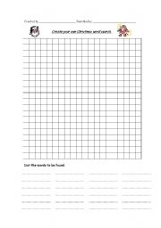 English worksheet: Christams Word Search