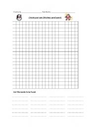English Worksheet: Christams Word Search