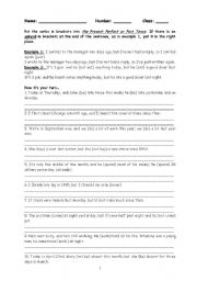 English Worksheet: Present Perfect vs Past Simple