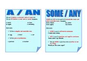 English Worksheet: A/AN/SOME/ANY
