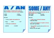 English worksheet: A/AN/SOME/ANY