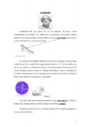 English worksheet: Archimedes 1