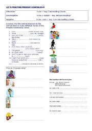 English worksheet: Present Continuous