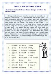 English Worksheet: reading 
