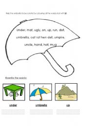 English worksheet: the vowl u