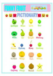 English Worksheet: Funny Fruit Pictionary