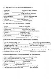 English Worksheet: grammar