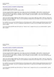 English Worksheet: the italian man who went to malta