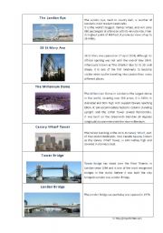 English Worksheet: What to visit in London part 3