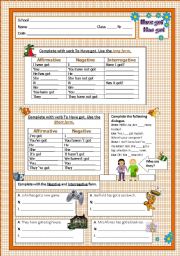 English Worksheet: Have got