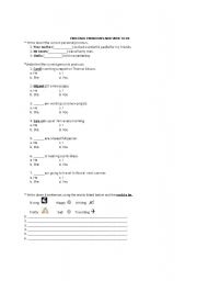English worksheet: PERSONAL PRONOUNS AND VERB TO BE