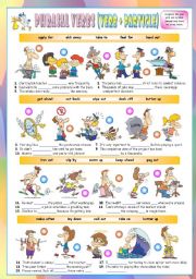 English Worksheet: Phrasal Verbs (Eleventh series). Exercises (Part 2/3). Key included!!! 