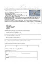 English Worksheet: Animals - Polar bear