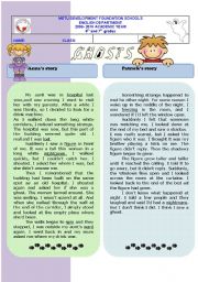 English Worksheet: ghost stories