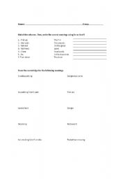 English Worksheet: Do or Dont