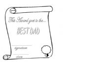 English worksheet: Fathers Day