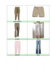 English Worksheet: picture dictionary clothes part 2 (4)