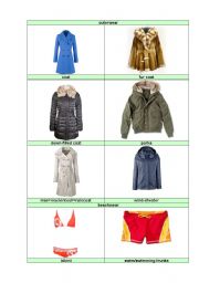 English Worksheet: picture dictionary clothes part 3 (4)