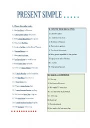 English Worksheet: PRESENT SIMPLE