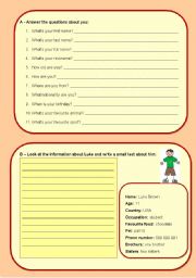 English Worksheet: Diagnostic worksheet (entry test)