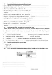 English worksheet: test